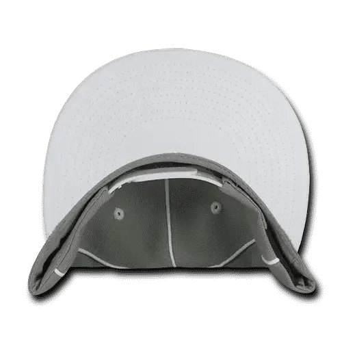 Decky 1078 Piped Crown Snapback Cap White White / One Size Fits Most