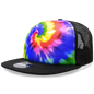 Decky 1079 Tie Dye Print Trucker Cap - Rainbow - Multi-Colored / One Size Fits Most