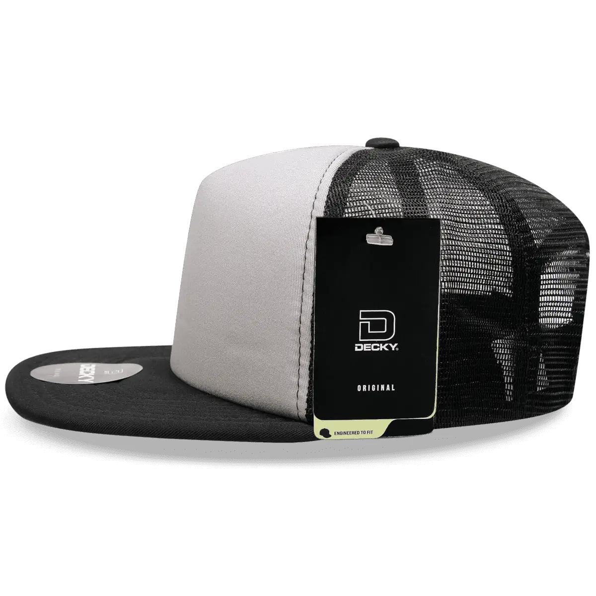 Decky 1080 Heavy Duty Foam Trucker Cap - Gray Black - Gray Black / One Size Fits Most