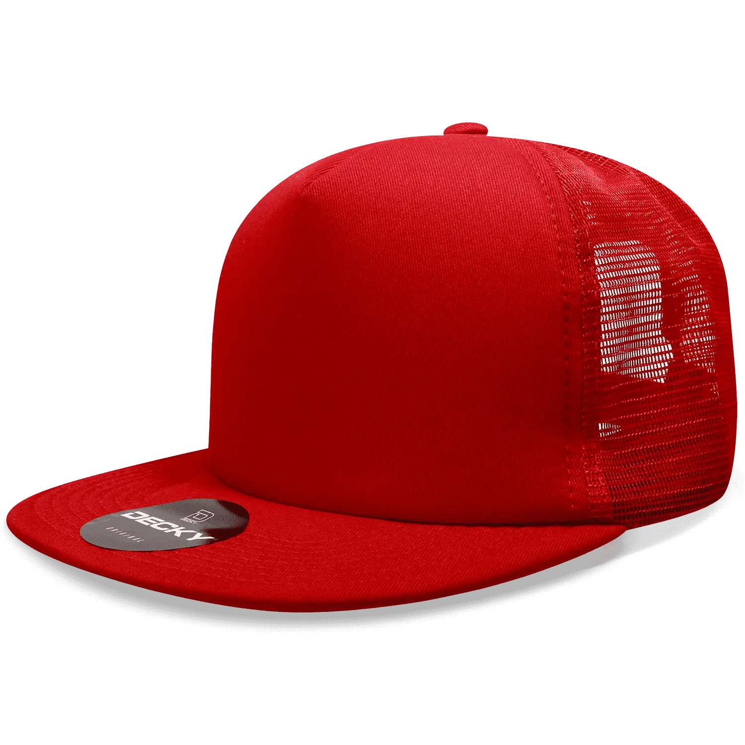 Decky 1080 Heavy Duty Foam Trucker Cap - Red Red - Red / One Size Fits Most