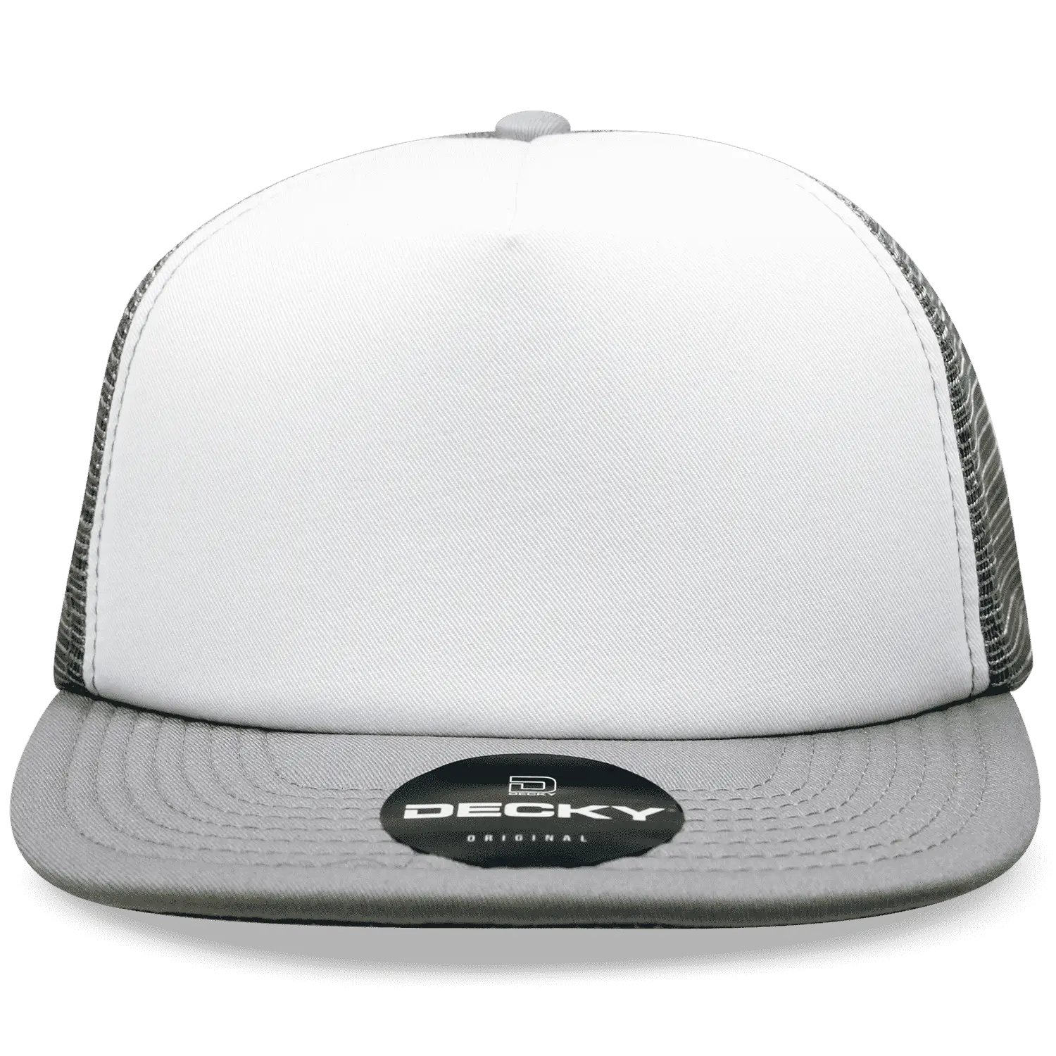 Decky 1080 Heavy Duty Foam Trucker Cap White Gray White Gray / One Size Fits Most