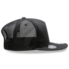 Decky 1082 5 Panel Denim Trucker Hat - Black - Black / One Size Fits Most
