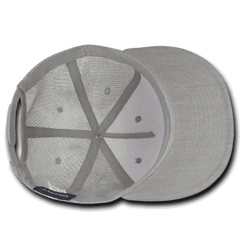 Decky 1082 5 Panel Denim Trucker Hat - Gray - Gray / One Size Fits Most