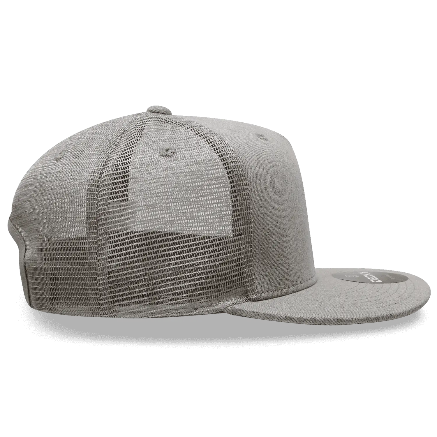 Decky 1082 5 Panel Denim Trucker Hat - Gray - Gray / One Size Fits Most