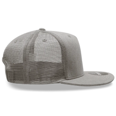 Decky 1082 5 Panel Denim Trucker Hat - Gray - Gray / One Size Fits Most