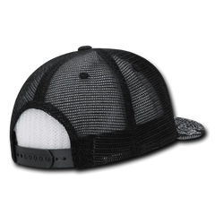 Decky 1083 Bandanna Trucker Cap - Black Navy - Black Navy / One Size Fits Most