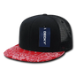 Decky 1083 Bandanna Trucker Cap - Black Red - Black Red / One Size Fits Most