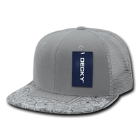 Decky 1083 Bandanna Trucker Cap - Gray Gray - Gray / One Size Fits Most