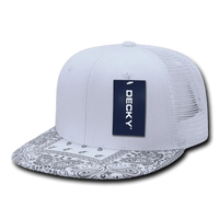 Decky 1083 Bandanna Trucker Cap - White White - White / One Size Fits Most