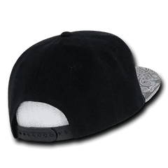 Decky 1093 Bandanna Snapback Cap - Black Gray - Black Gray / One Size Fits Most