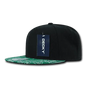 Decky 1093 Bandanna Snapback Cap - Black Kelly - Black Kelly / One Size Fits Most