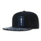 Decky 1093 Bandanna Snapback Cap - Black Navy - Black Navy / One Size Fits Most