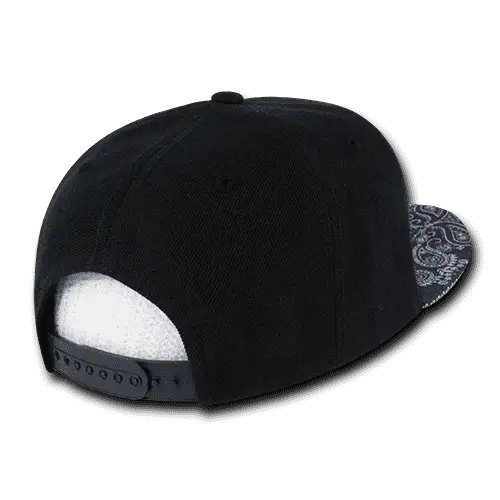 Decky 1093 Bandanna Snapback Cap - Black Navy - Black Navy / One Size Fits Most