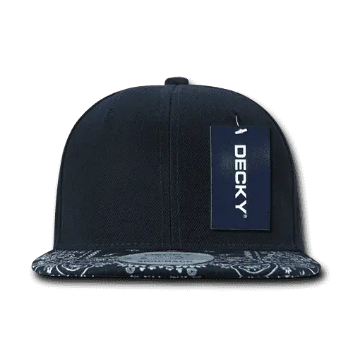 Decky 1093 Bandanna Snapback Cap - Navy Navy - Navy / One Size Fits Most