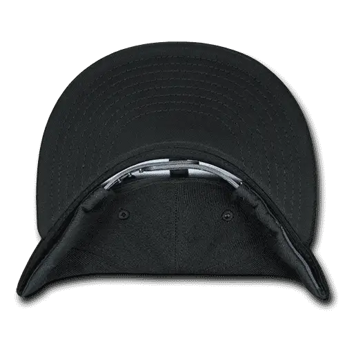 Decky 1096 Patch Snapback Cap - Black - Black / One Size Fits Most