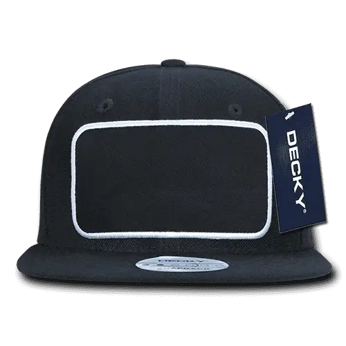 Decky 1096 Patch Snapback Cap - Black - Black / One Size Fits Most