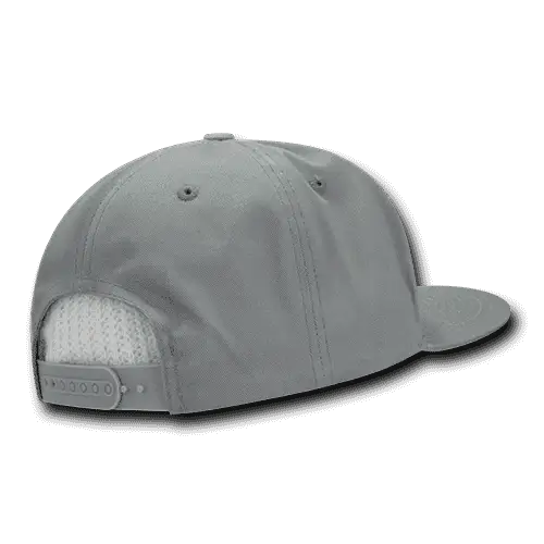 Decky 1098 7 Panel Cotton Snapback Cap - Gray - Gray / One Size Fits Most
