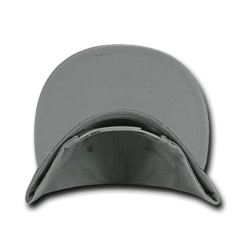 Decky 1098 7 Panel Cotton Snapback Cap - Gray - Gray / One Size Fits Most