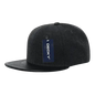 Decky 1115 Melton Vinyl Snapback Cap - Charcoal Black - Dark Gray Black / One Size Fits Most