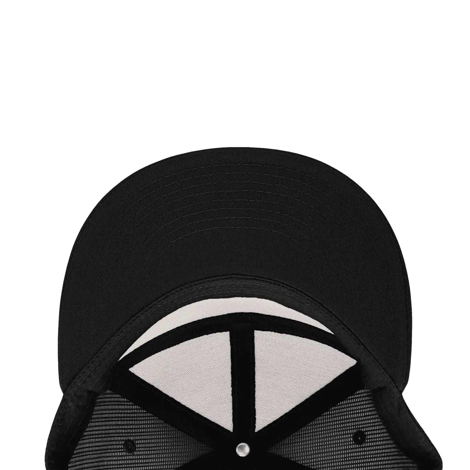 Decky 1133 7 Panel Trucker Cap - Black - Black / One Size Fits Most