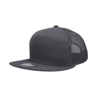 Decky 1133 7 Panel Trucker Cap - Charcoal - Dark Gray / One Size Fits Most