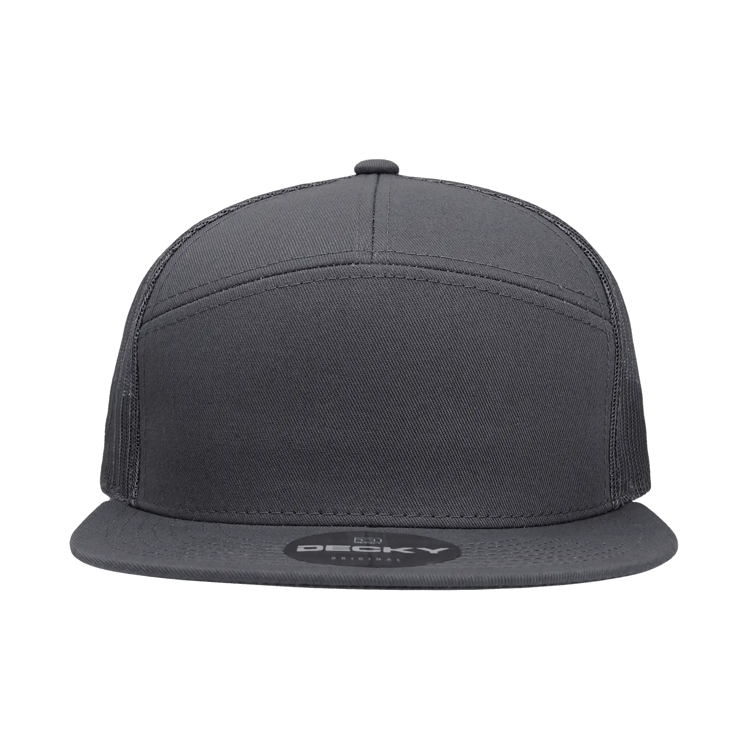 Decky 1133 7 Panel Trucker Cap - Charcoal - Dark Gray / One Size Fits Most