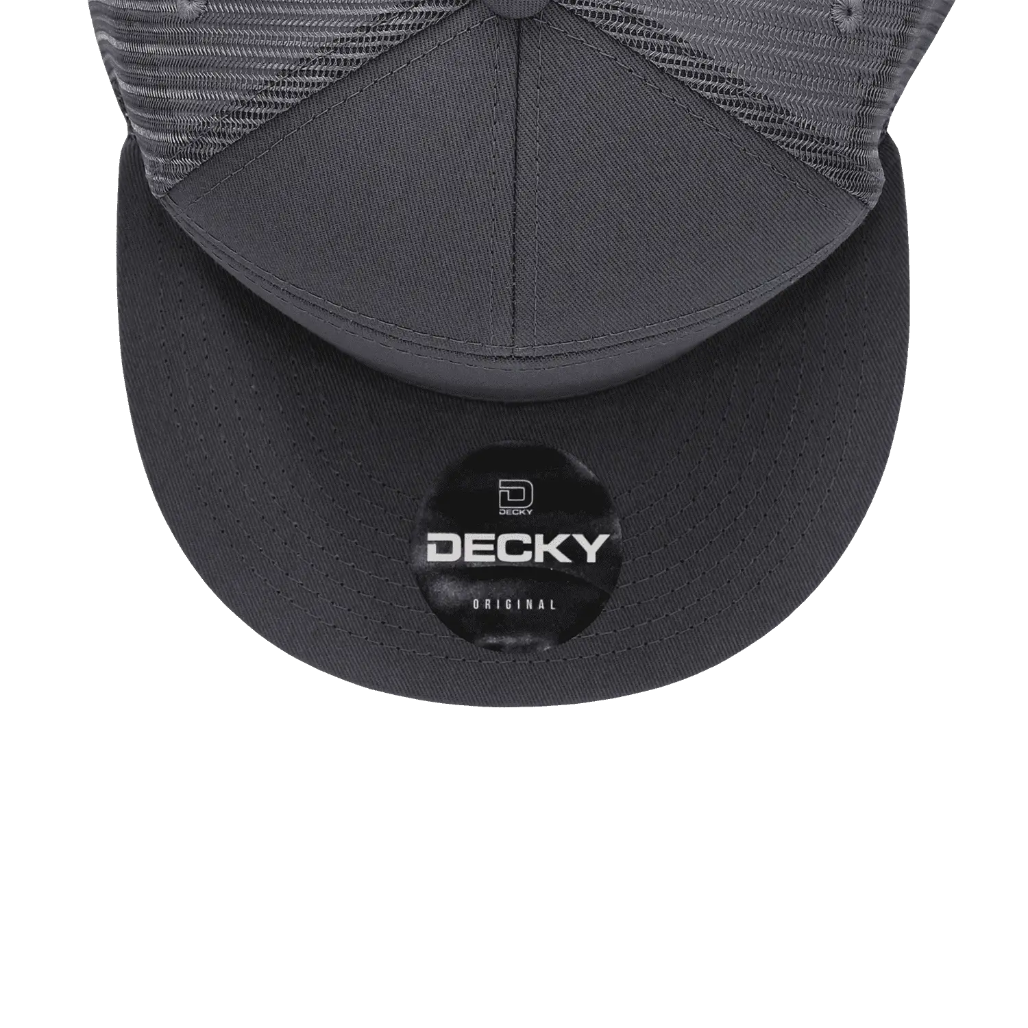 Decky 1133 7 Panel Trucker Cap - Charcoal - Dark Gray / One Size Fits Most