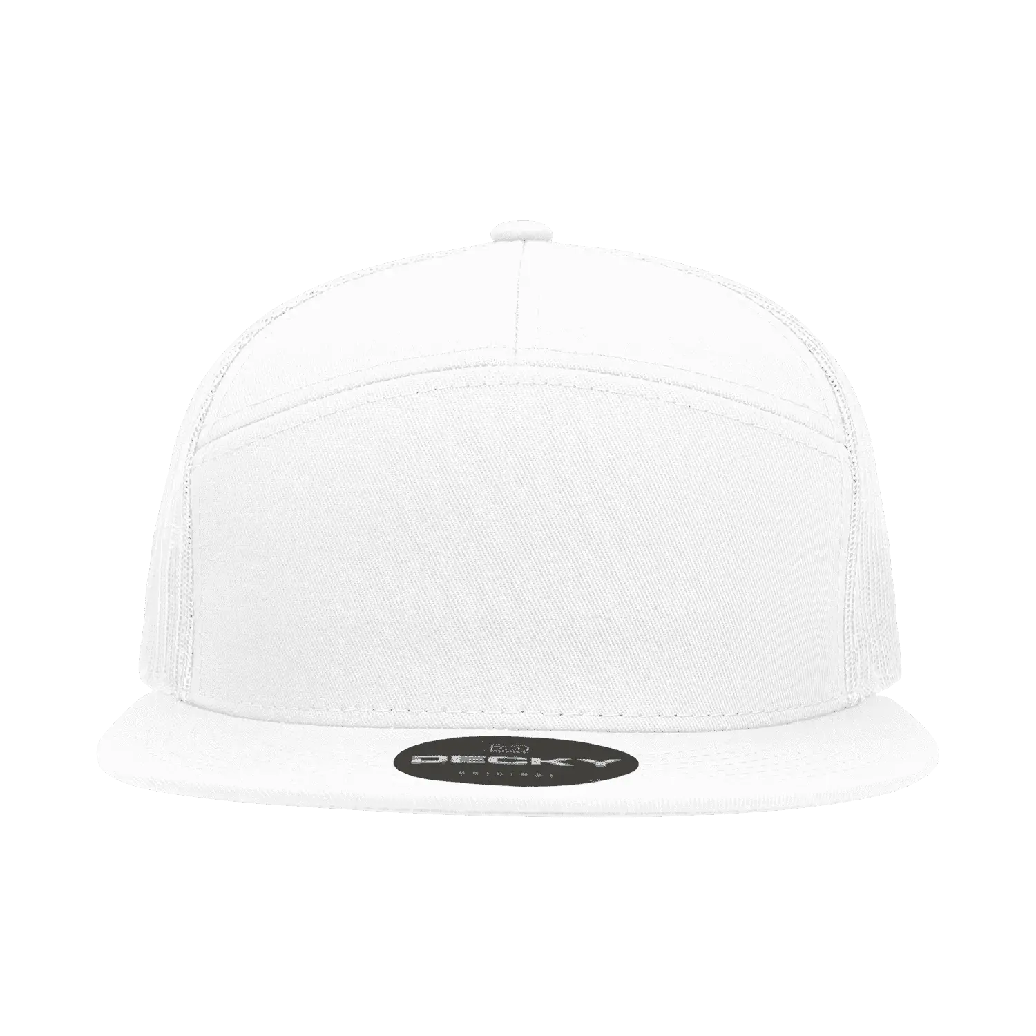 Decky 1133 7 Panel Trucker Cap - White - White / One Size Fits Most