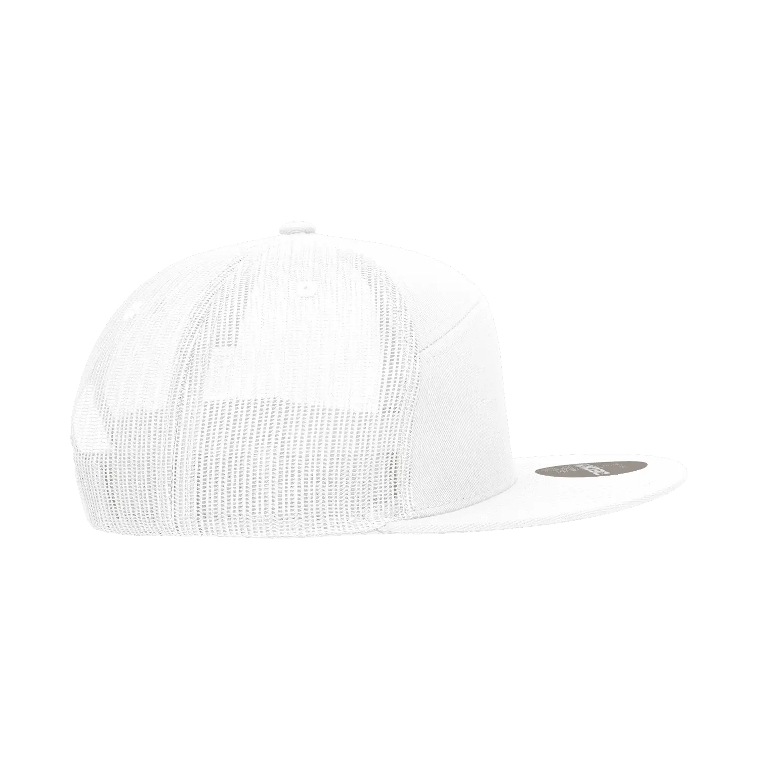 Decky 1133 7 Panel Trucker Cap - White - White / One Size Fits Most