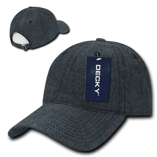 Decky 117 Relaxed Washed Denim Cap Black Black / One Size Fits Most