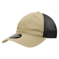 Decky 120 Relaxed Trucker Cap - Khaki Black - Khaki Black / One Size Fits Most