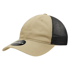Decky 120 Relaxed Trucker Cap - Khaki Black - Khaki Black / One Size Fits Most