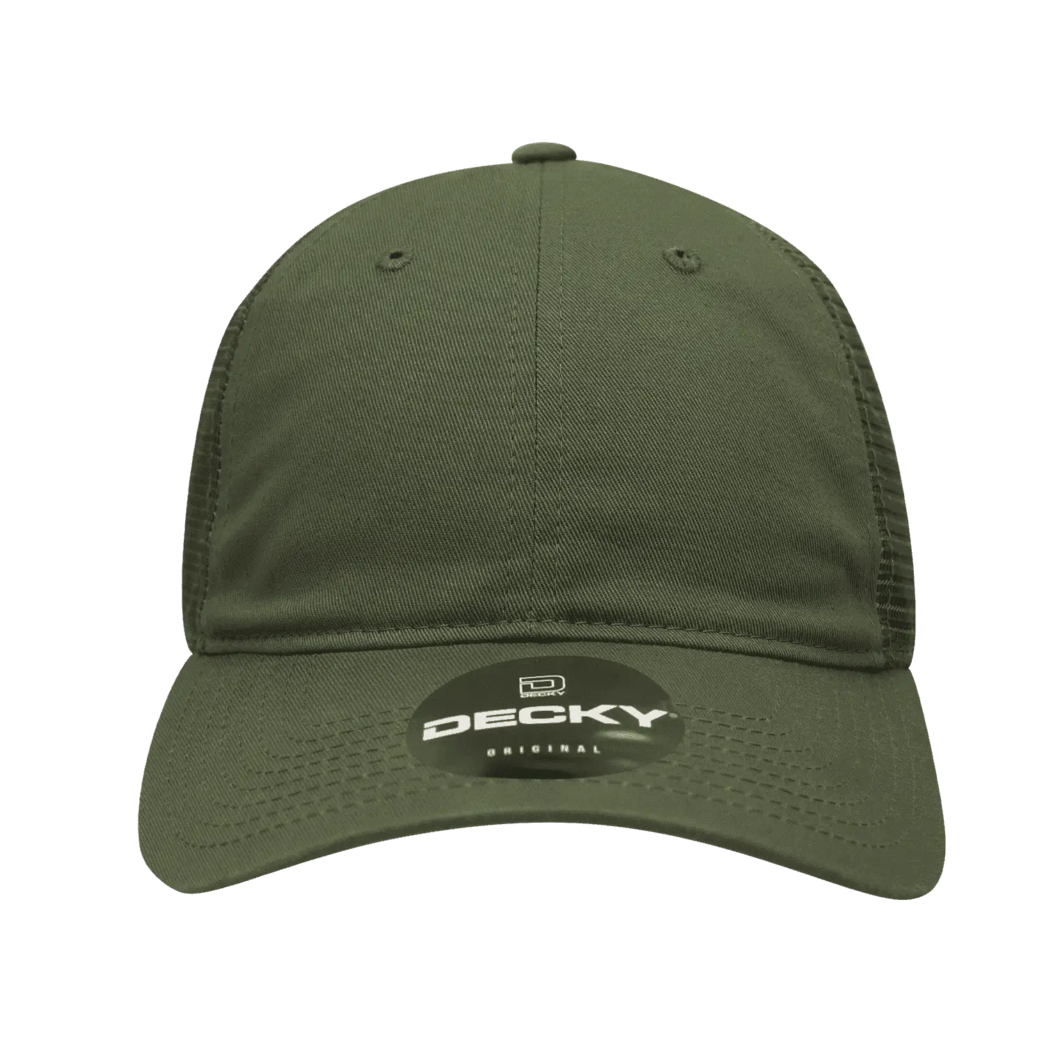 Decky 120 Relaxed Trucker Cap - Olive - Olive / One Size Fits Most