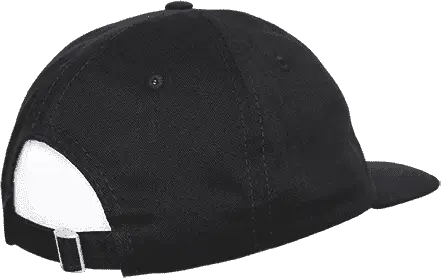 Decky 200 Relaxed Flat Bill Cotton Cap - Black - Black / One Size Fits Most