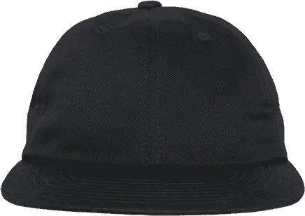Decky 200 Relaxed Flat Bill Cotton Cap - Black - Black / One Size Fits Most