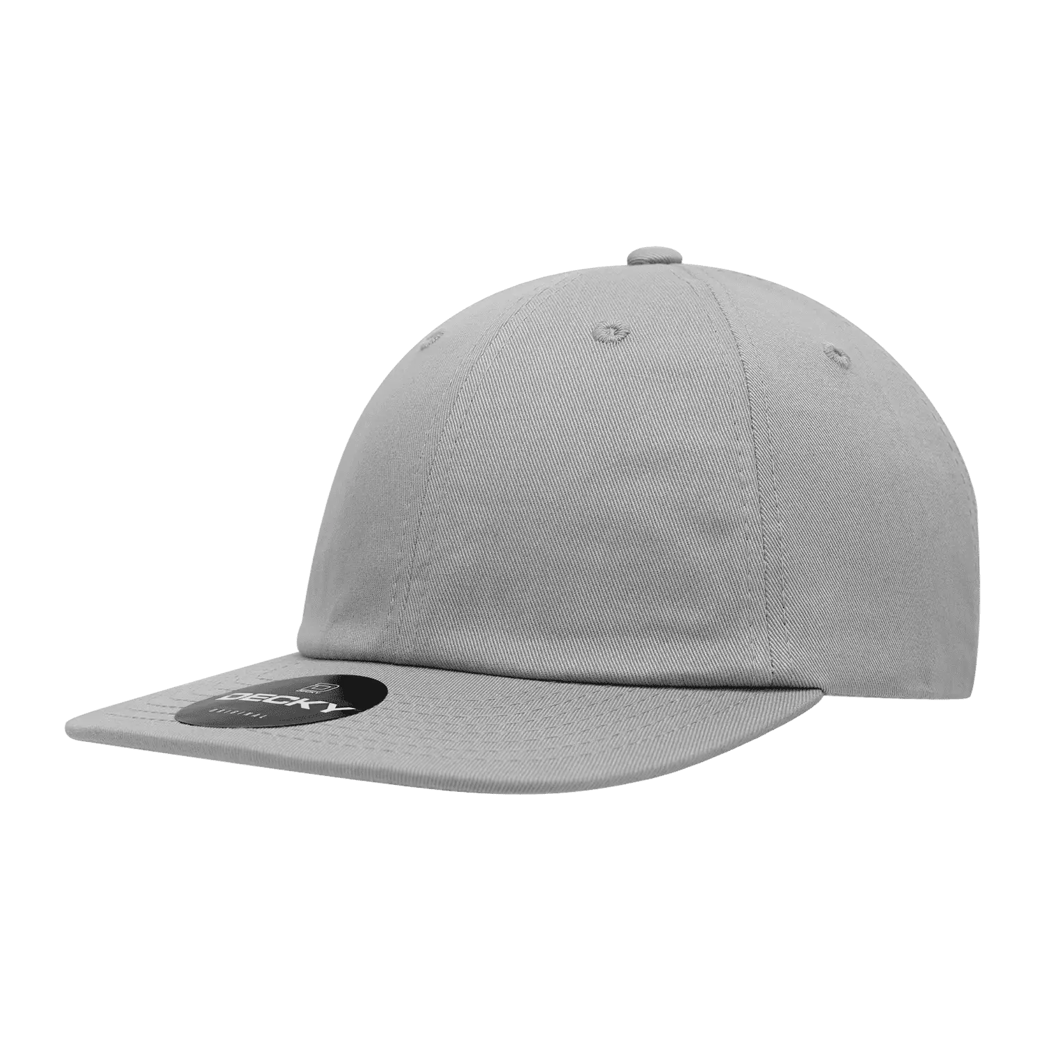 Decky 200 Relaxed Flat Bill Cotton Cap Gray Gray / One Size Fits Most