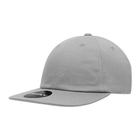Decky 200 Relaxed Flat Bill Cotton Cap Gray Gray / One Size Fits Most