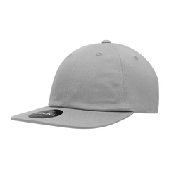 Decky 200 Relaxed Flat Bill Cotton Cap Gray Gray / One Size Fits Most
