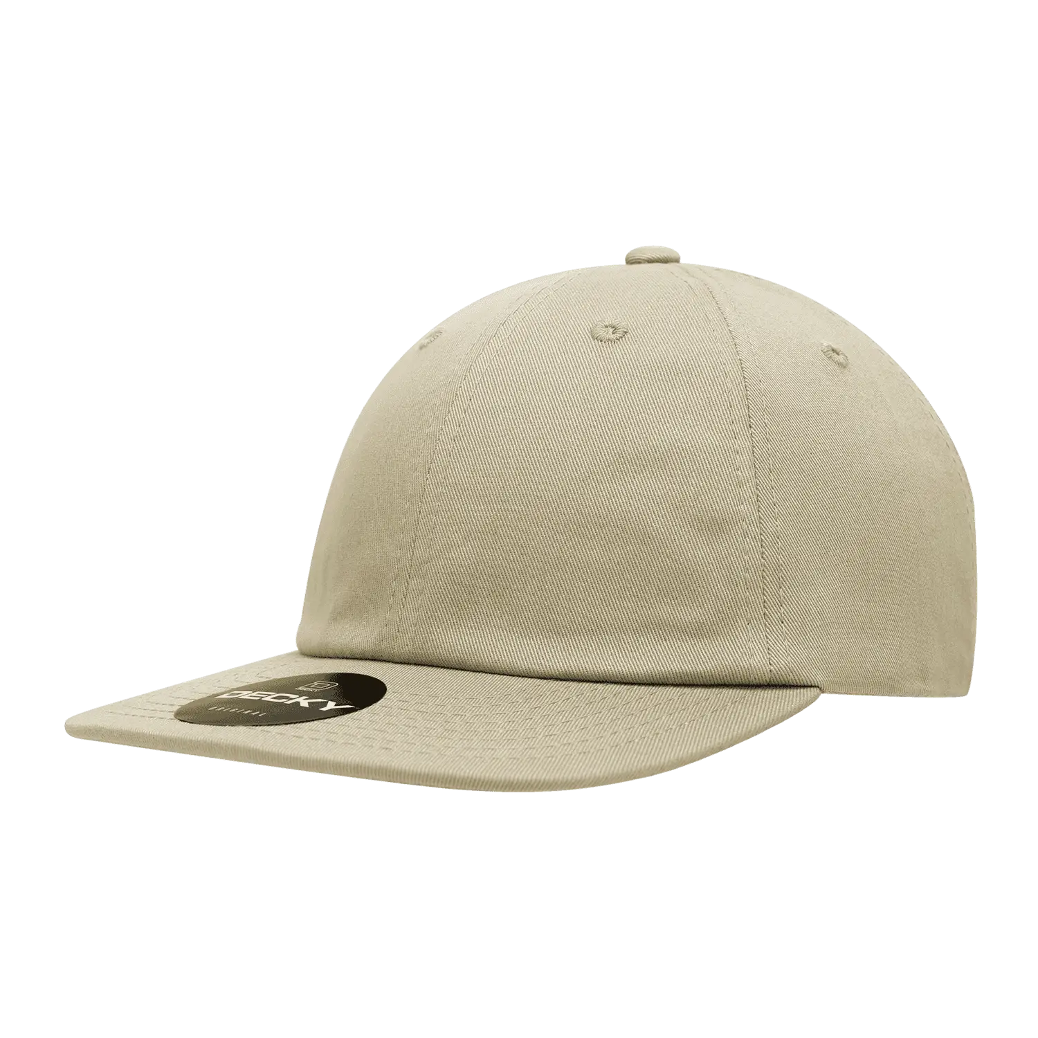 Decky 200 Relaxed Flat Bill Cotton Cap - Khaki - Khaki / One Size Fits Most