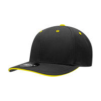 Decky 2003 Sandwich Visor Baseball Cap - Black Gold - Black Gold / One Size Fits Most