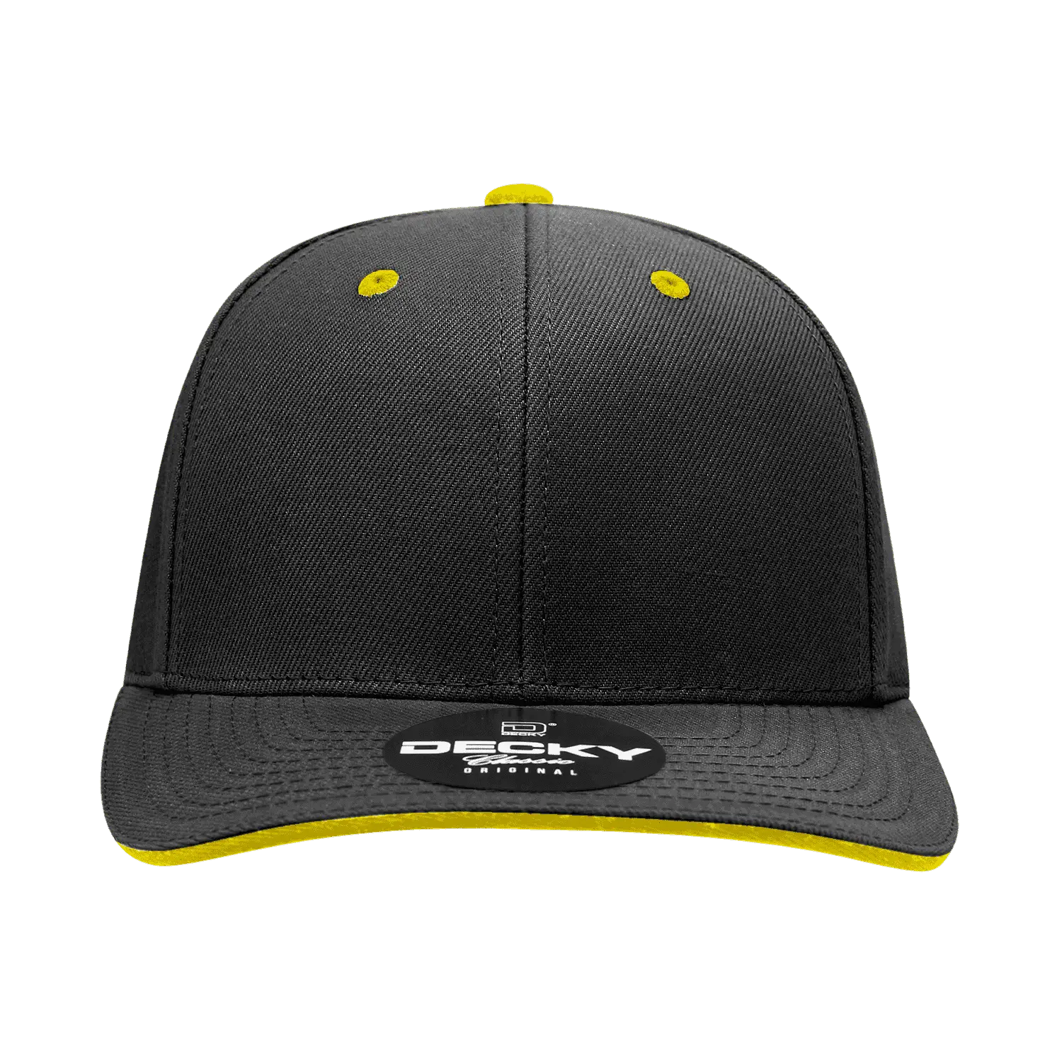 Decky 2003 Sandwich Visor Baseball Cap - Black Gold - Black Gold / One Size Fits Most