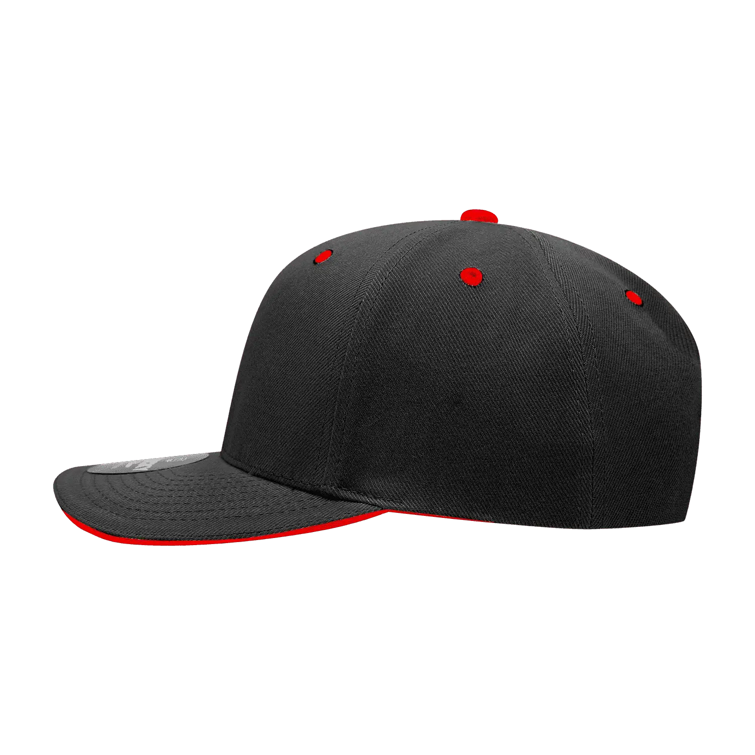 Decky 2003 Sandwich Visor Baseball Cap - Black Red - Black Red / One Size Fits Most