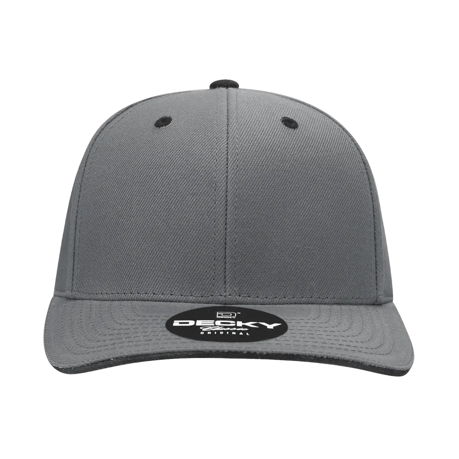 Decky 2003 Sandwich Visor Baseball Cap - Charcoal Black - Dark Gray Black / One Size Fits Most