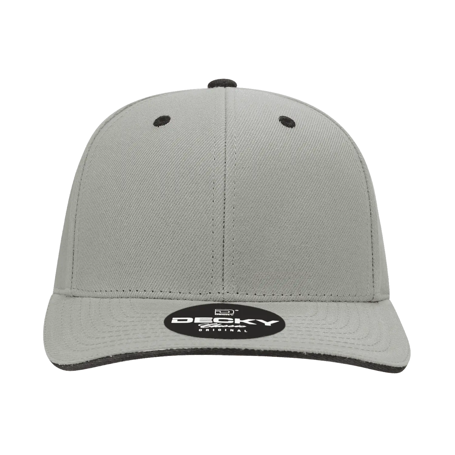 Decky 2003 Sandwich Visor Baseball Cap Gray Black Gray Black / One Size Fits Most