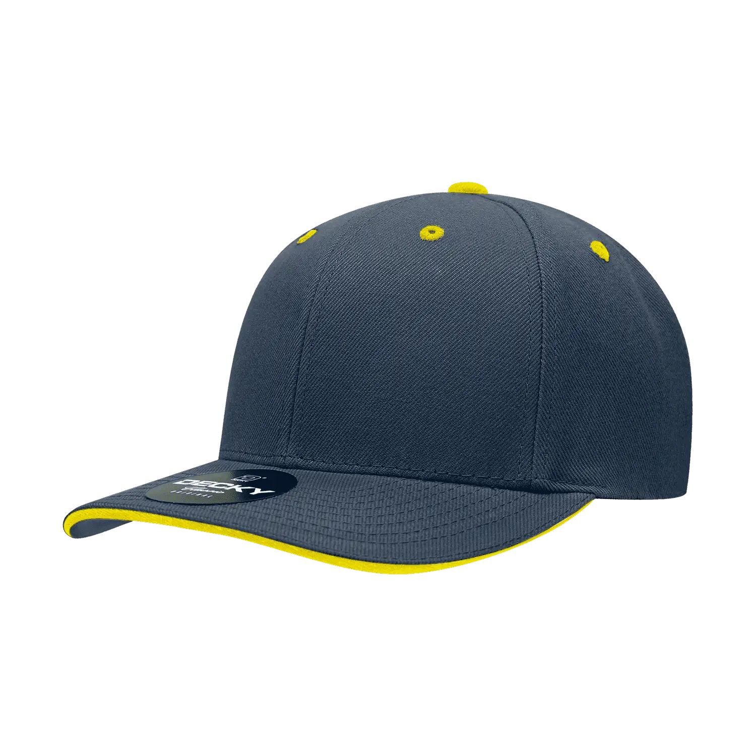Decky 2003 Sandwich Visor Baseball Cap Navy Gold Navy Gold / One Size Fits Most