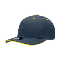 Decky 2003 Sandwich Visor Baseball Cap Navy Gold Navy Gold / One Size Fits Most