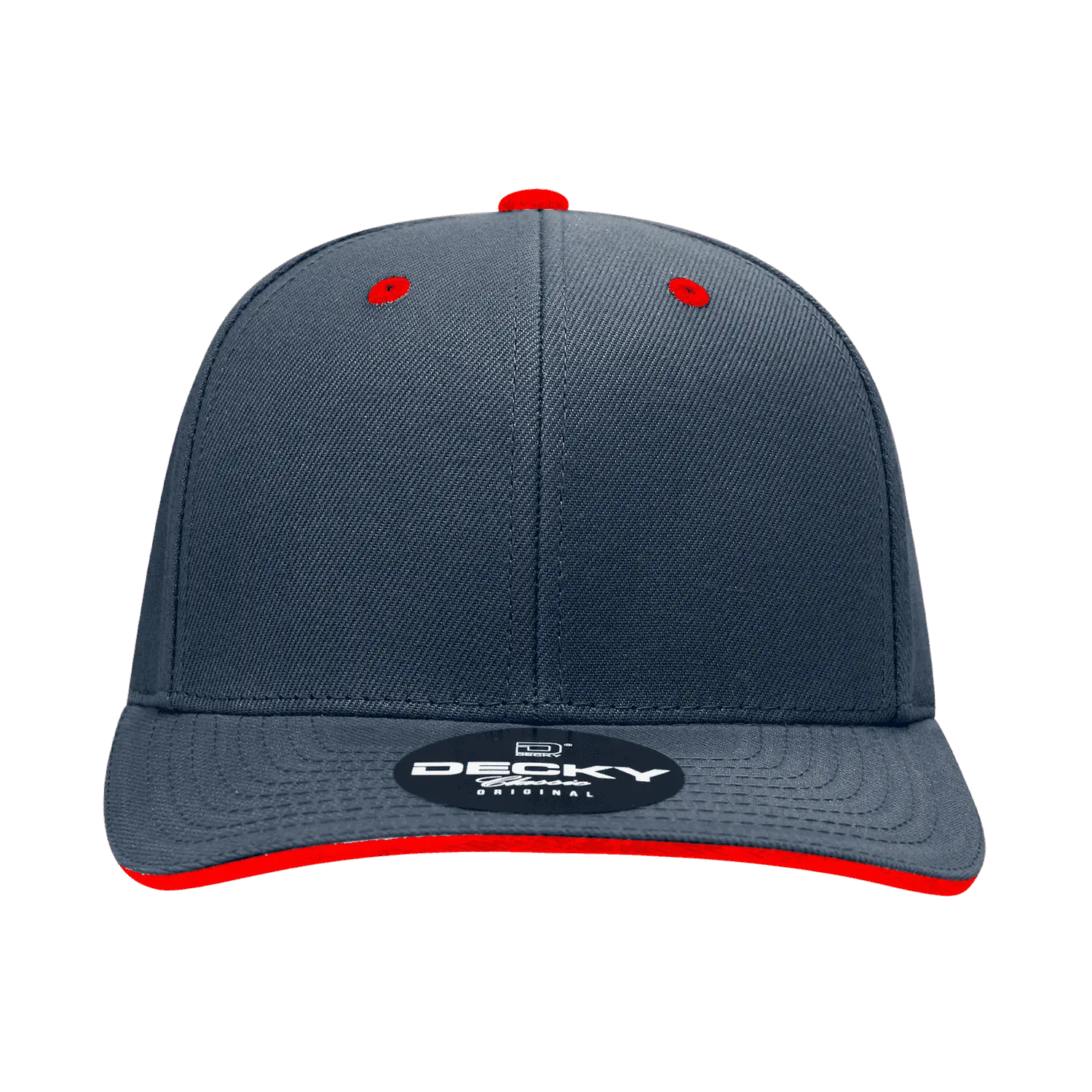 Decky 2003 Sandwich Visor Baseball Cap - Navy Red - Navy Red / One Size Fits Most