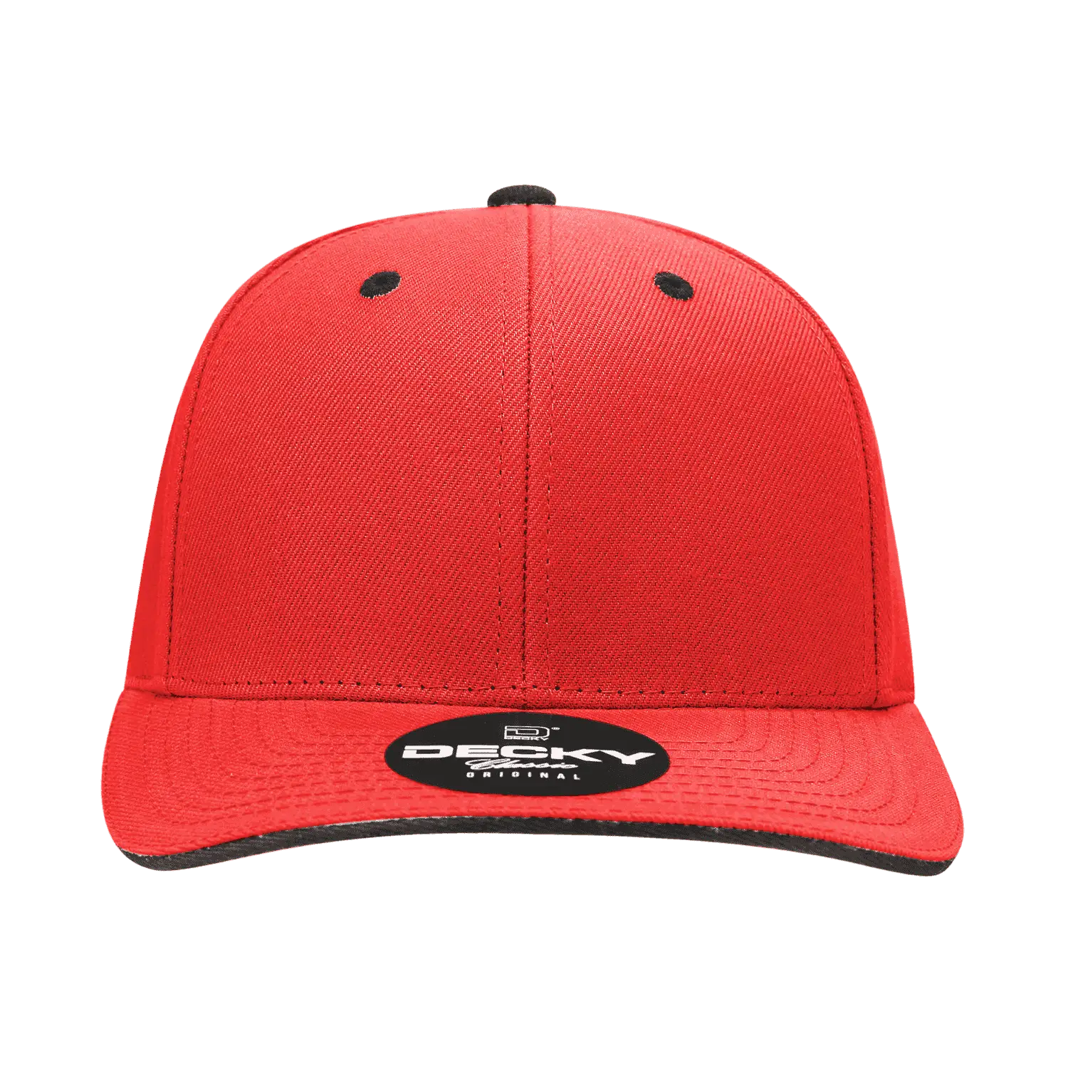 Decky 2003 Sandwich Visor Baseball Cap Red Black Red Black / One Size Fits Most