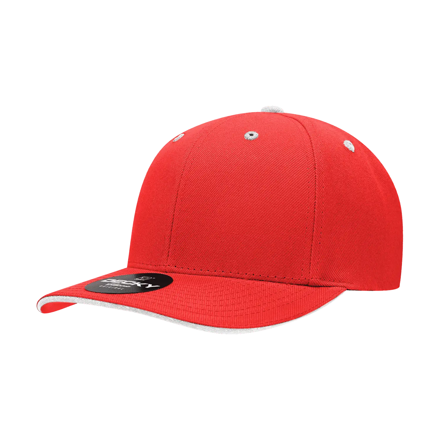 Decky 2003 Sandwich Visor Baseball Cap Red White Red White / One Size Fits Most