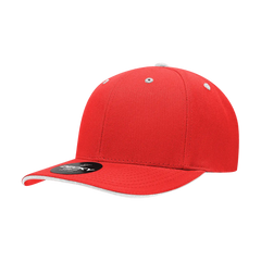 Decky 2003 Sandwich Visor Baseball Cap Red White Red White / One Size Fits Most